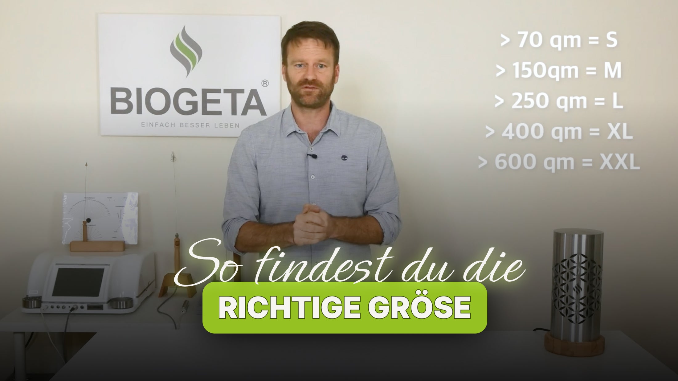 Video laden: Welche Größe vom Home Harmonizer hilft mir Elektrosmog und Geopathische Störzonen zu harmonisieren