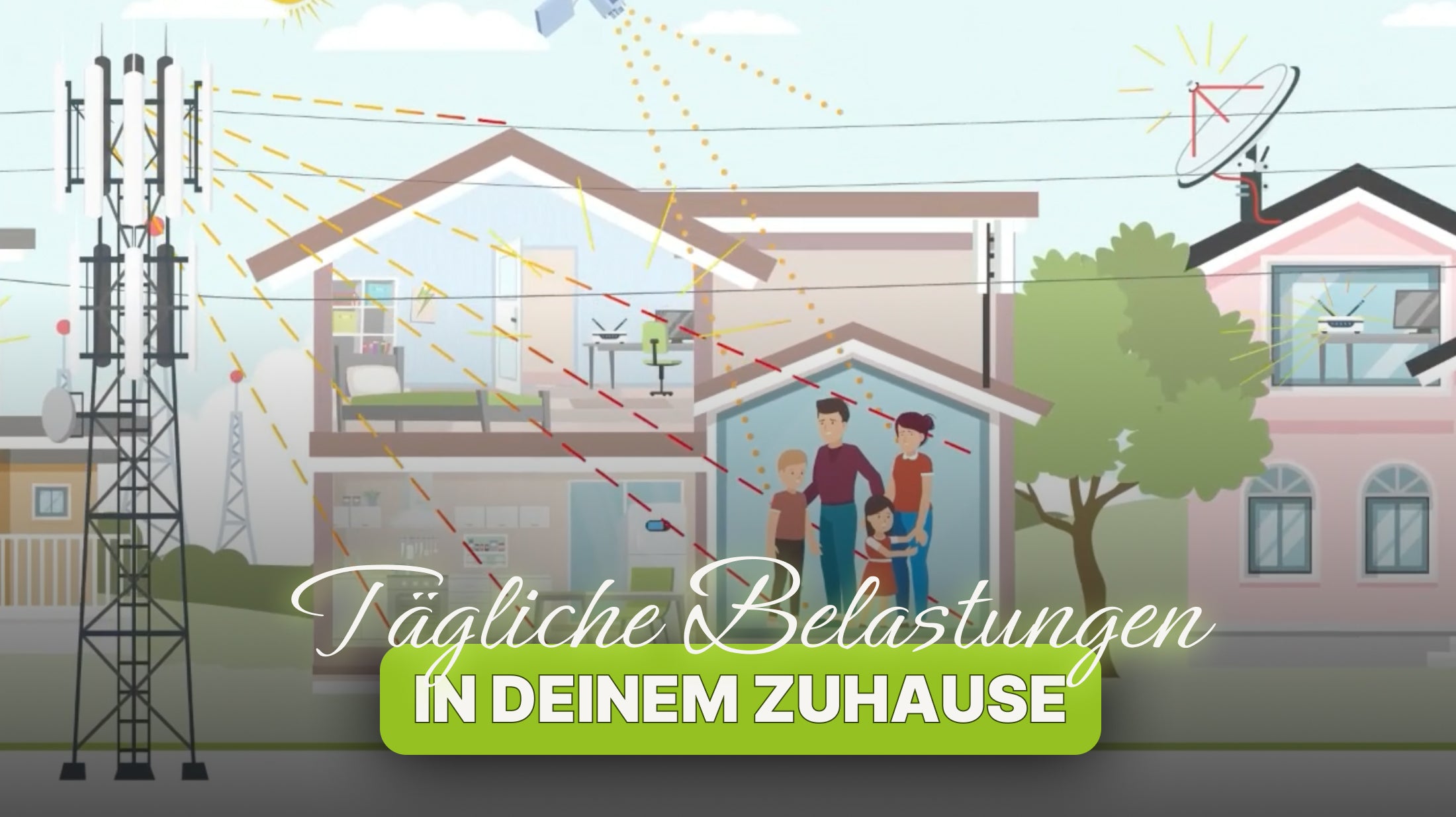 Video laden: Tägliche Belastungen in Deinem Zuhause durch Geopathische Störzonen und Elektrosmog